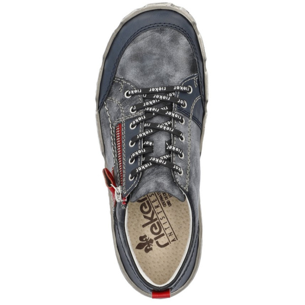 Фото Кроссовки  Rieker  синий  кожа/кожа искусств. F-400161 Фото Кроссовки  Rieker  синий  кожа/кожа искусств. F-400161