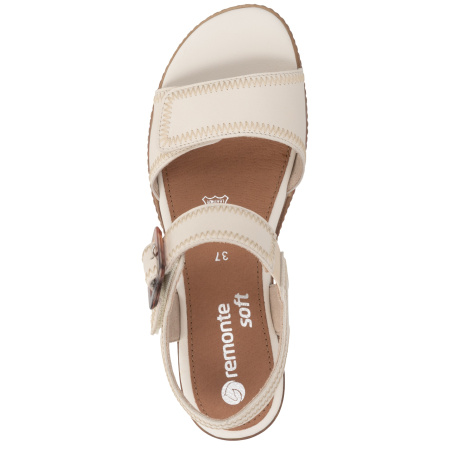 Босоножки  Remonte бежевый  кожа F-401117 фото в интернет-магазине | Omadey.ru