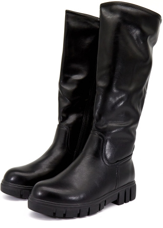 Сапоги  Betsy  черный  кожа искусств. Z-8236 фото в интернет-магазине | Omadey.ru