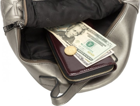 Рюкзак  Keddo  серебряный  кожа искусств. c09297 фото в интернет-магазине | Omadey.ru