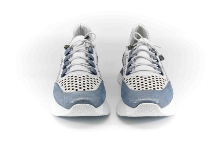 Кроссовки  Derem  белый  кожа F-80226 фото в интернет-магазине | Omadey.ru