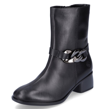 Полусапоги  Remonte  черный  кожа Z-200125 фото в интернет-магазине | Omadey.ru