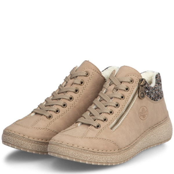 Фото Ботинки  Rieker бежевый кожа искусств./текстиль Z-400248