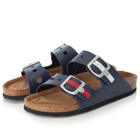 Шлепанцы  Rieker  синий  кожа искусств. F-90970 фото в интернет-магазине | Omadey.ru