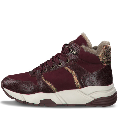 Кроссовки  Tamaris  бордовый  кожа Z-90204 фото в интернет-магазине | Omadey.ru