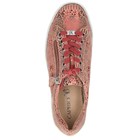 Кеды  Caprice  красный  кожа F-80184 фото в интернет-магазине | Omadey.ru