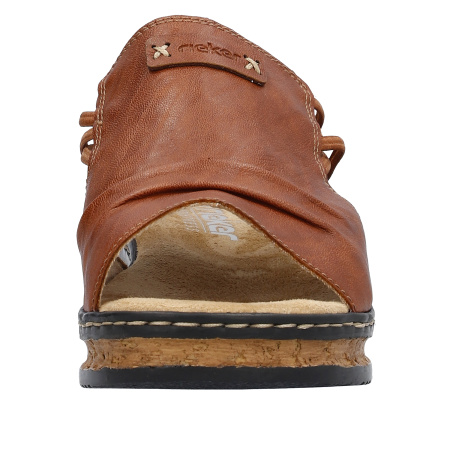 Босоножки  Rieker  коричневый  кожа искусств. F-400480 фото в интернет-магазине | Omadey.ru