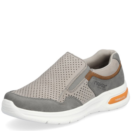 Кроссовки  Rieker  серый  кожа/кожа искусств. F-300616 фото в интернет-магазине | Omadey.ru