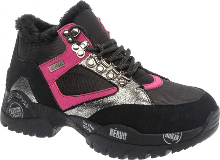 Ботинки  Keddo  черный  нубук искусств./нейлон Z-8861 фото в интернет-магазине | Omadey.ru