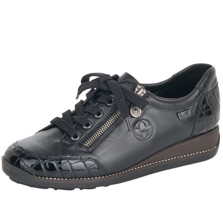 Туфли  Rieker  черный  кожа/кожа искусств. Z-90421 фото в интернет-магазине | Omadey.ru