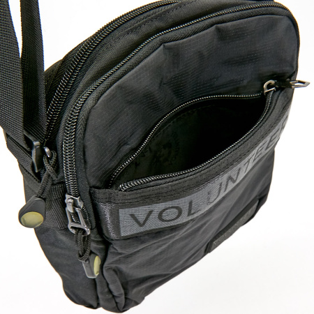 Сумка  мужские Volunteer  черный  текстиль c11592-black фото в интернет-магазине | Omadey.ru