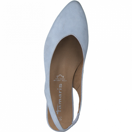 Слингбэки  Tamaris  голубой  кожа F-90746 фото в интернет-магазине | Omadey.ru