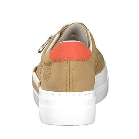 Кеды  Rieker  бежевый  кожа искусств. F-90083 фото в интернет-магазине | Omadey.ru