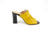 Сабо  Cavaletto  желтый  кожа F-80491 фото в интернет-магазине | Omadey.ru