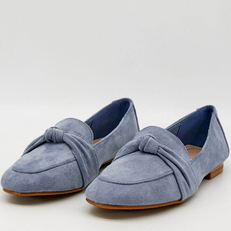 Туфли  MYSET  синий  текстиль F-90952 фото в интернет-магазине | Omadey.ru