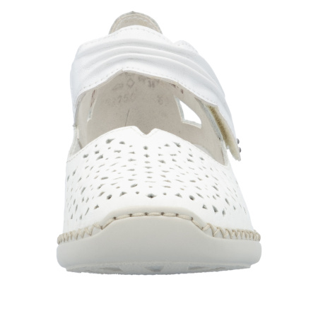 Босоножки  Rieker  белый  кожа/кожа искусств. F-400476 фото в интернет-магазине | Omadey.ru