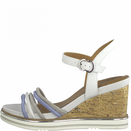 Босоножки  Tamaris  белый  кожа F-91127 фото в интернет-магазине | Omadey.ru