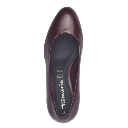 Туфли  Tamaris  красный  кожа Z-400392 фото в интернет-магазине | Omadey.ru