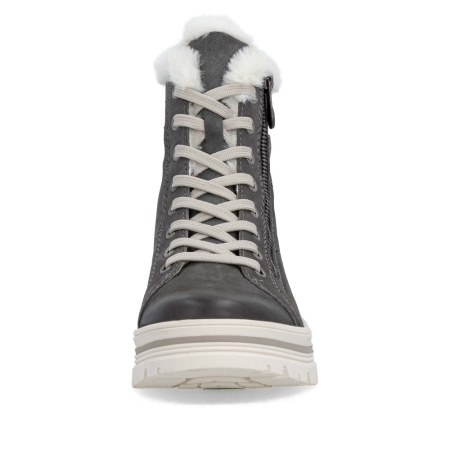 Ботинки  Remonte  серый  кожа/кожа искусств. Z-401061 фото в интернет-магазине | Omadey.ru