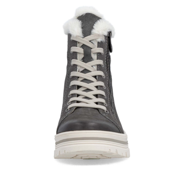 Фото Ботинки  Remonte  серый  кожа/кожа искусств. Z-401061 Фото Ботинки  Remonte  серый  кожа/кожа искусств. Z-401061