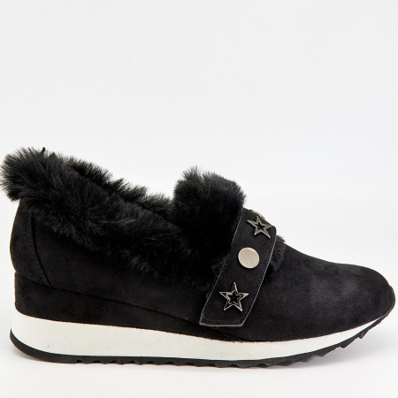 Туфли  Betsy  черный  замша искусств./искусств.мех Z-7146 фото в интернет-магазине | Omadey.ru