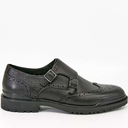 Туфли  Romitan  черный  кожа Z-90456 фото в интернет-магазине | Omadey.ru