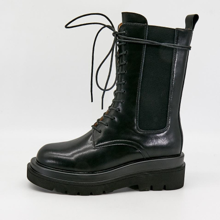 Ботинки  CV Martanni  черный  кожа Z-90644 фото в интернет-магазине | Omadey.ru