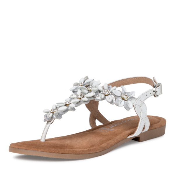 Фото Сандалии  Marco Tozzi  белый  кожа F-100344 Фото Сандалии  Marco Tozzi  белый  кожа F-100344