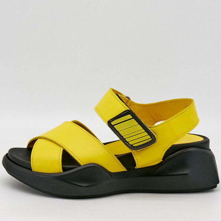 Сандалии  Dakkem  желтый  кожа F-90507 фото в интернет-магазине | Omadey.ru