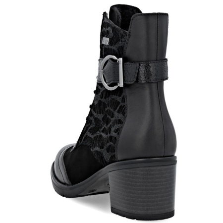 Ботинки  Remonte  черный  кожа/кожа искусств. Z-400835 фото в интернет-магазине | Omadey.ru