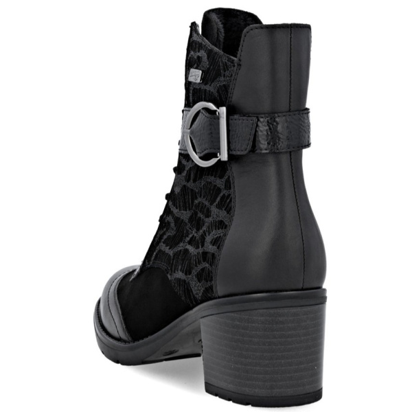 Фото Ботинки  Remonte  черный  кожа/кожа искусств. Z-400835