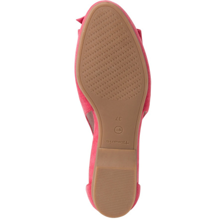 Балетки  Tamaris  коралловый  кожа F-80042 фото в интернет-магазине | Omadey.ru