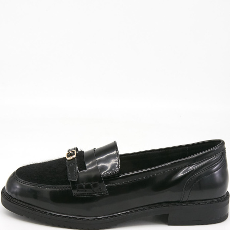 Туфли  Keddo  черный  кожа иск./иск.мех Z-8853 фото в интернет-магазине | Omadey.ru