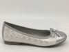 Балетки  Jana  серебряный  текстиль F-7289 фото в интернет-магазине | Omadey.ru