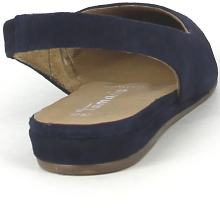 Слингбэки  Tamaris  синий  замша F-80050 фото в интернет-магазине | Omadey.ru