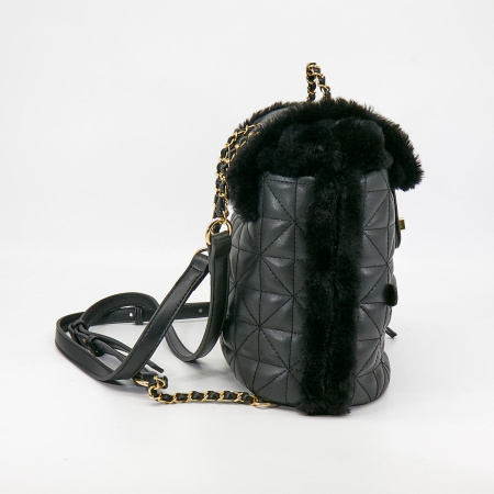 Рюкзак  Keddo  черный  иск. кожа / иск. мех c08107 фото в интернет-магазине | Omadey.ru
