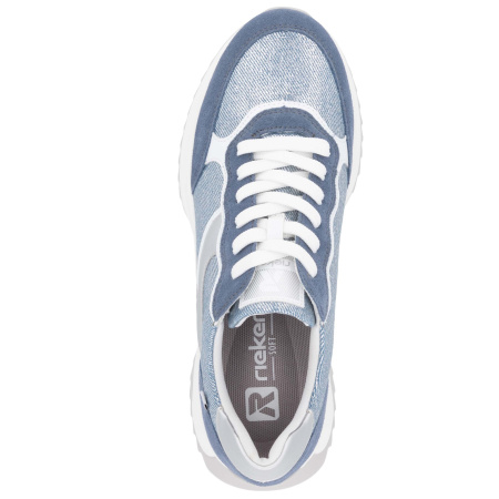Кроссовки  Rieker-Sport  голубой  текстиль/кожа F-400046 фото в интернет-магазине | Omadey.ru