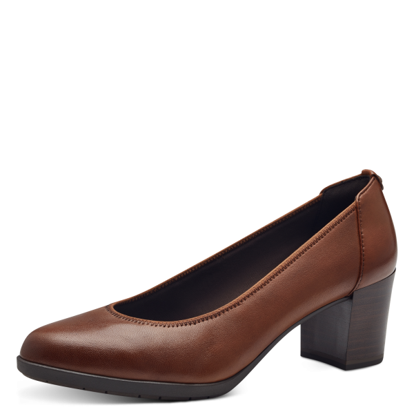 Фото Туфли  Tamaris  коричневый  кожа Z-400398