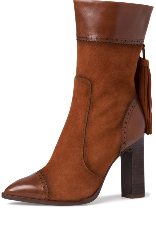 Полусапоги  Tamaris  рыжий  замша Z-90395 фото в интернет-магазине | Omadey.ru