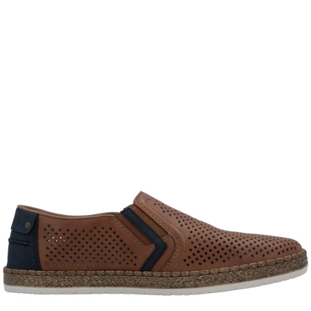 Слипоны  Rieker  коричневый  кожа/кожа искусств. F-400263 фото в интернет-магазине | Omadey.ru