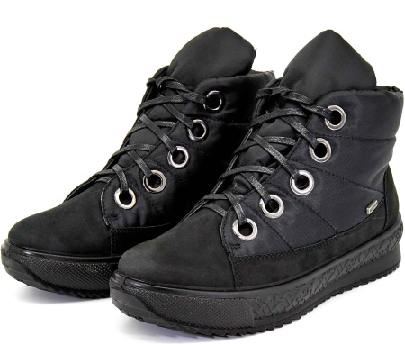 Ботинки  Romika  черный  кожа/текстиль Z-8674 фото в интернет-магазине | Omadey.ru