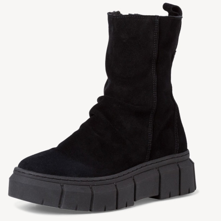 Полусапоги  Tamaris  черный  кожа Z-100823 фото в интернет-магазине | Omadey.ru