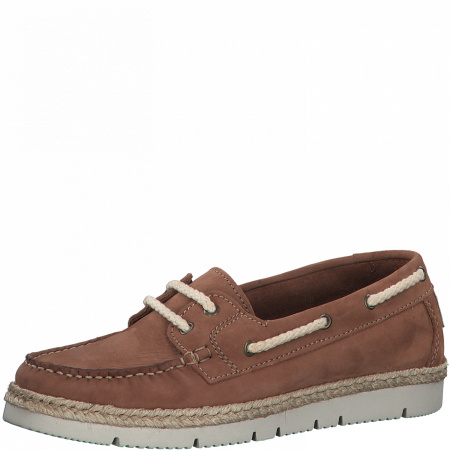 Мокасины  женские Tamaris  коричневый  кожа F-90582 фото в интернет-магазине | Omadey.ru