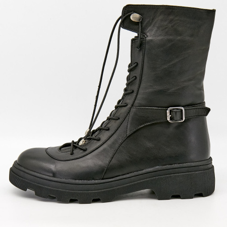 Ботинки  Dakkem  черный  кожа Z-100384