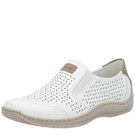 Туфли Rieker белый кожа/кожа искусств. F-400525 фото в интернет-магазине | Omadey.ru