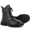Ботинки  Baden  черный  кожа Z-100907 фото в интернет-магазине | Omadey.ru