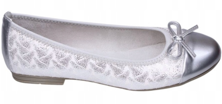 Балетки  Jana  серебряный  текстиль F-7289 фото в интернет-магазине | Omadey.ru