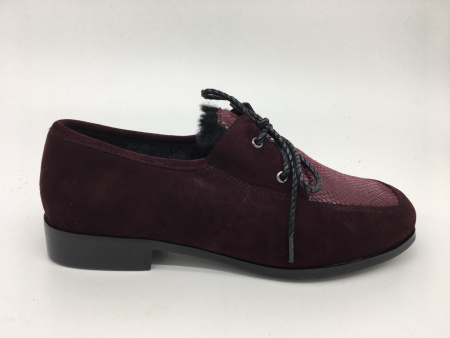 Туфли  Balex  бордовый  велюр натуральный Z-7436 фото в интернет-магазине | Omadey.ru