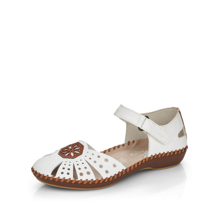Босоножки  Rieker  белый  кожа/кожа искусств. F-100595 фото в интернет-магазине | Omadey.ru Босоножки  Rieker  белый  кожа/кожа искусств. F-100595 фото в интернет-магазине | Omadey.ru