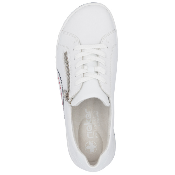 Фото Кроссовки  Rieker  белый  кожа/кожа искусств. F-401101